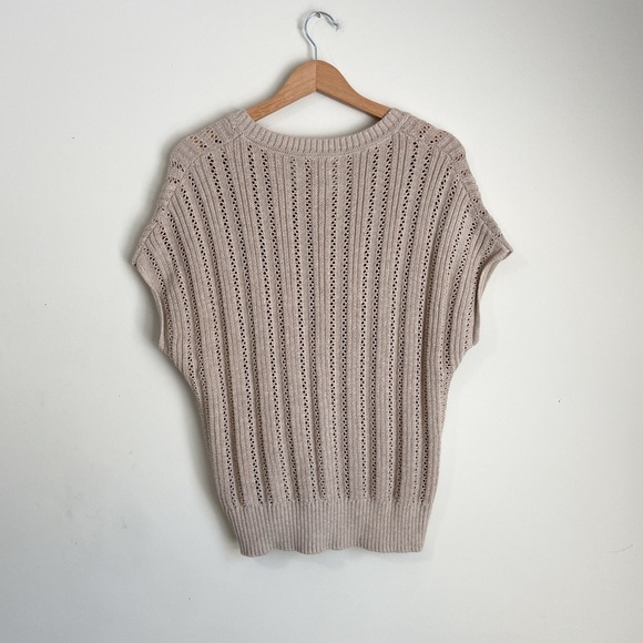 Joie Beige V-Neck Women's Sweater - Picture 5 of 5